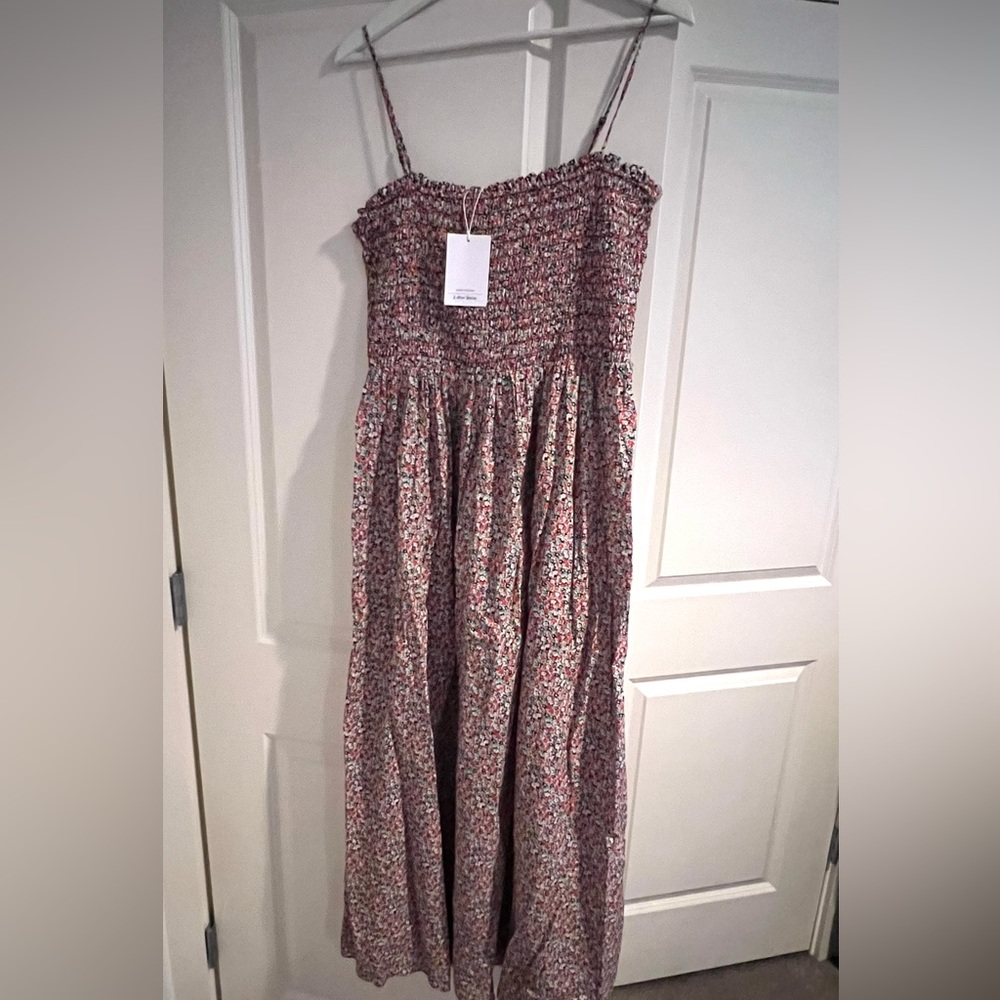 & Other Stories Smocked Maxi Dress Size L (New)